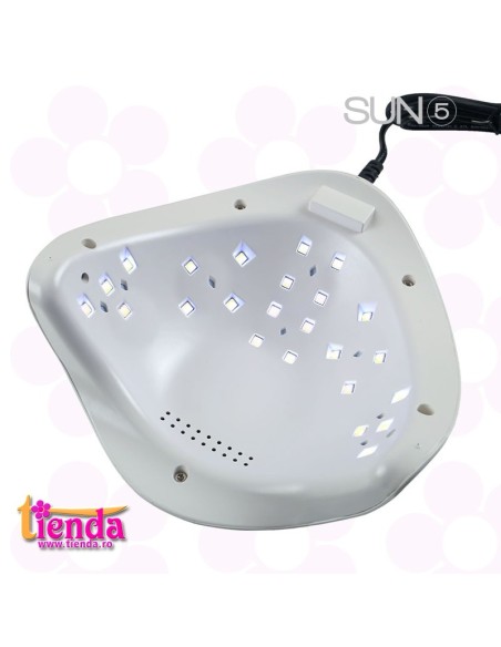 LAMPA SUN5 DUAL LED 365 + 405 nm 48W ALBĂ