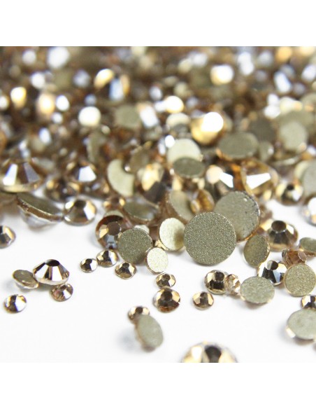 SET 1440 BUC. CRISTALE FAȚETATE BEJ MARIME SS3-SS16