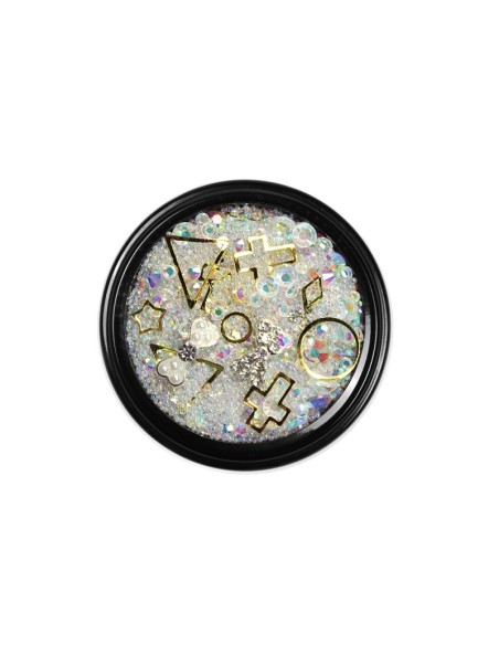 MIX CRISTALE FAȚETATE TRANSPARENTE SI ORNAMENTE UNGHII MIX CRISTALE FAȚETATE TRANSPARENTE SI ORNAMENTE UNGHII