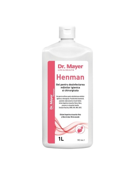 Dezinfectant maini 1000ml HENMAN Dr.Mayer Dezinfectant maini 1000ml HENMAN Dr.Mayer
