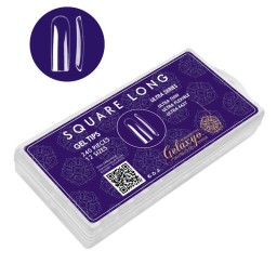 GEL TIPS ”SQUARE LONG” SET 240 BUC 12 MĂRIMI