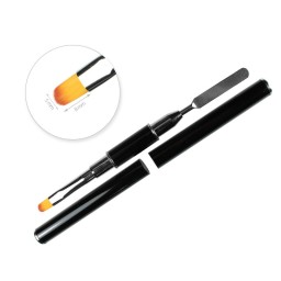 PENSULĂ ROTUNDĂ CU SPATULĂ ȘI CAPAC METALIC 