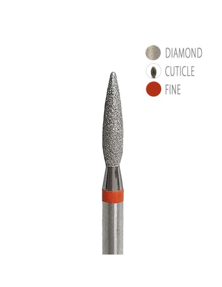 BIT DIAMANTAT - FLACARĂ ROȘU 2,1x8mm  BIT DIAMANTAT - FLACARĂ ROȘU 2,1x8mm