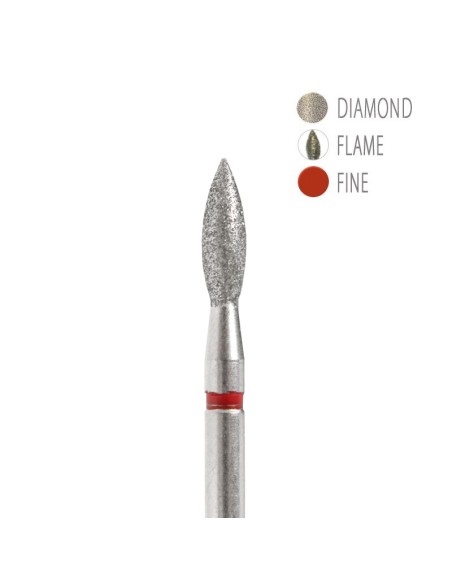 BIT DIAMANTAT - FLACARĂ ROȘU 2,3x8mm  BIT DIAMANTAT - FLACARĂ ROȘU 2,3x8mm