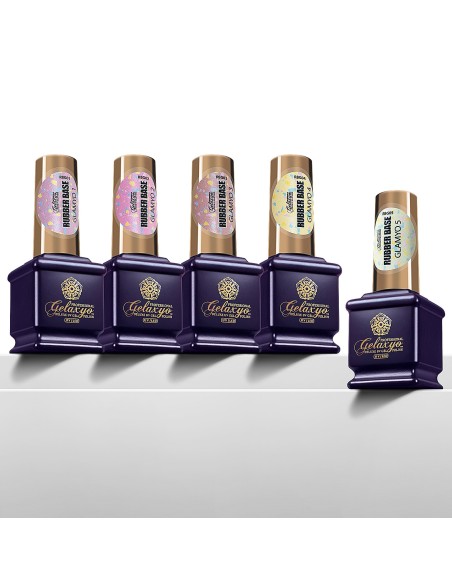 PACHET 4 + 1 RUBBER BASE GELAXYO GLAMYO PACHET 4 + 1 RUBBER BASE GELAXYO GLAMYO