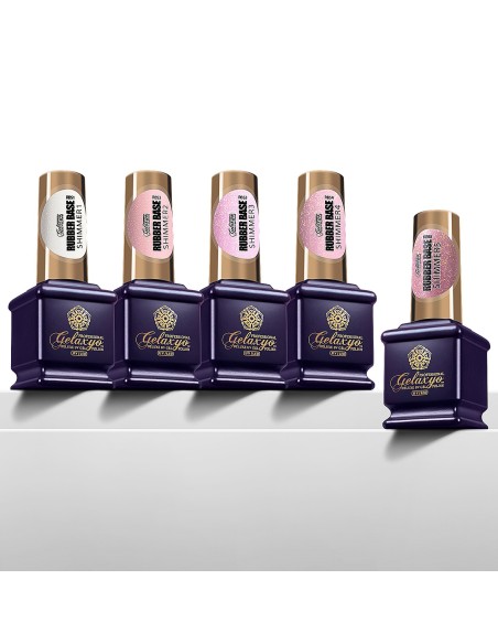 PACHET 4 + 1 RUBBER BASE GELAXYO SHIMMER