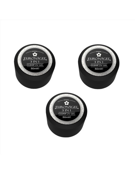 GEL UV 3 în1 Tienda Euronägel CLEAR  50ml