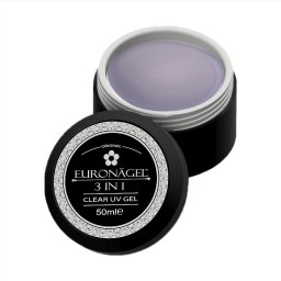 GEL UV 3 în1 Tienda Euronägel CLEAR 50ml