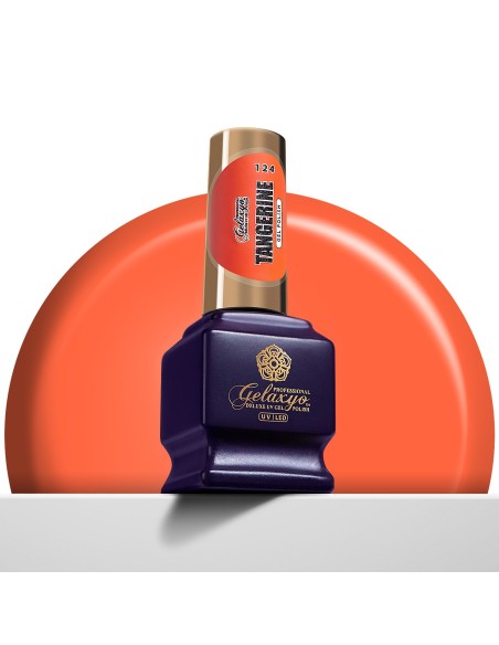 Oja Semipermanenta Gel Polish Portocalie Gelaxyo Tangerine 124 - 7 ml