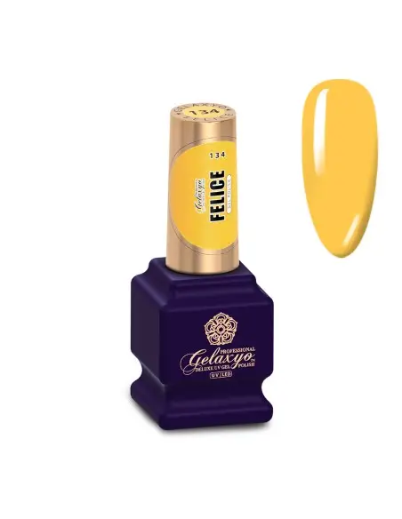Oja Semipermanenta Gel Polish Galbena Gelaxyo Felice 134 - 7 ml