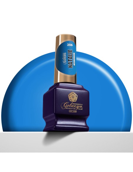 Oja Semipermanenta Gel Polish Albastra Gelaxyo Natalie 206 - 7 ml