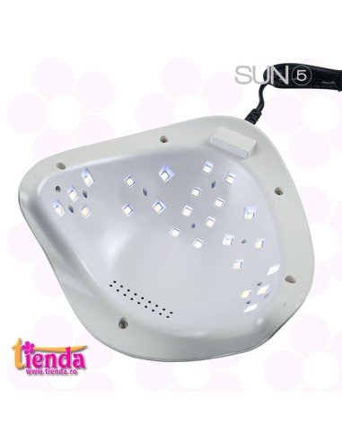 LAMPA SUN5 DUAL LED 365 + 405 nm 48W ALBĂ