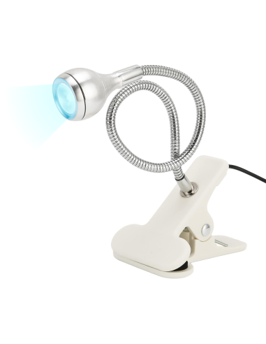 LAMPĂ UV-LED CU BRAȚ FLEXIBIL SILVER