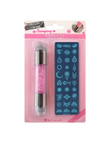 SET ŞTAMPILĂ DUBLĂ SILICON CU CRISTALE ȘI...