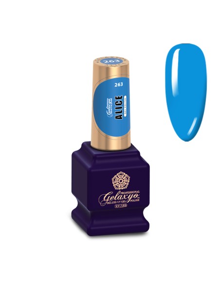 Oja Semipermanenta Gel Polish Albastra Gelaxyo Alice 263 - 7 ml