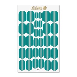 Nail Wraps Gelaxyo - W06 - Dégradé Turquoise