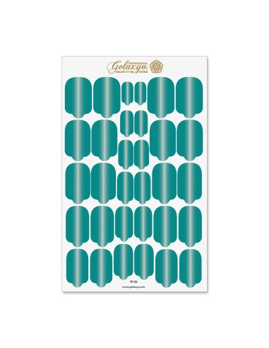 Nail Wraps Gelaxyo - W06 - Dégradé Turquoise