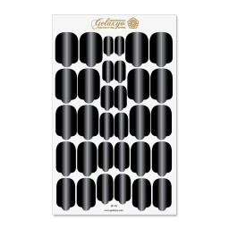 Nail Wraps Gelaxyo - W10 - Dégradé Black