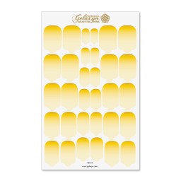 Nail Wraps Gelaxyo - W14 - Dégradé Yellow