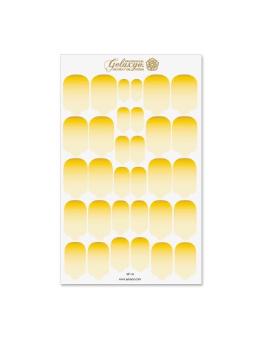 Nail Wraps Gelaxyo - W14 - Dégradé Yellow