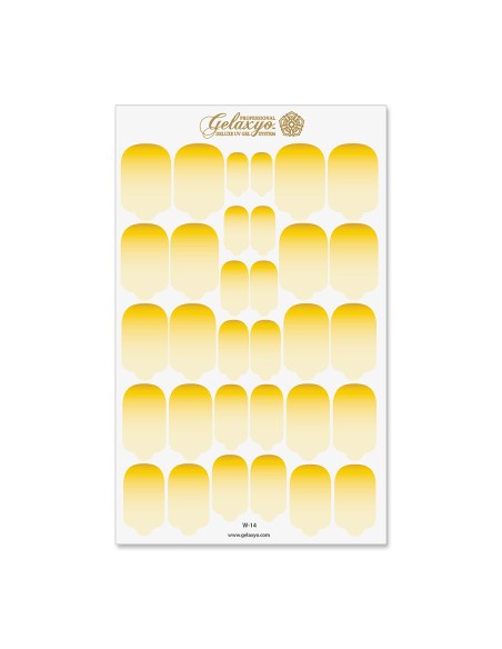 Nail Wraps Gelaxyo - W14 - Dégradé Yellow