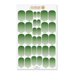 Nail Wraps Gelaxyo - W15 - Dégradé Green