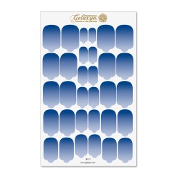 Nail Wraps Gelaxyo - W17 - Dégradé Blue
