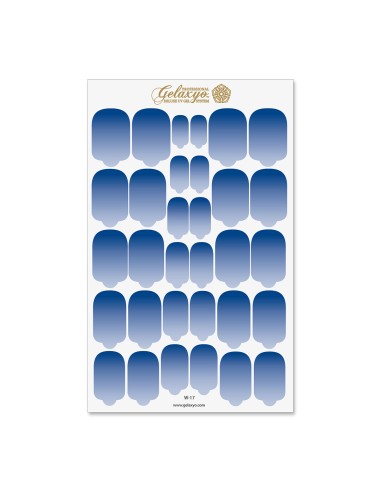 Nail Wraps Gelaxyo - W17 - Dégradé Blue