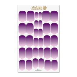 Nail Wraps Gelaxyo - W18 - Dégradé Violet