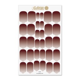 Nail Wraps Gelaxyo - W19 - Dégradé Coffe