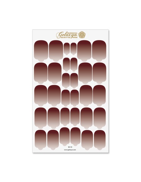 Nail Wraps Gelaxyo - W19 - Dégradé Coffe