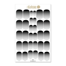Nail Wraps Gelaxyo - W20 - Dégradé Black