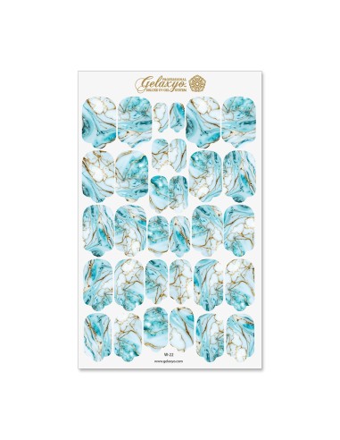 Nail Wraps Gelaxyo - W22 - precious marble...