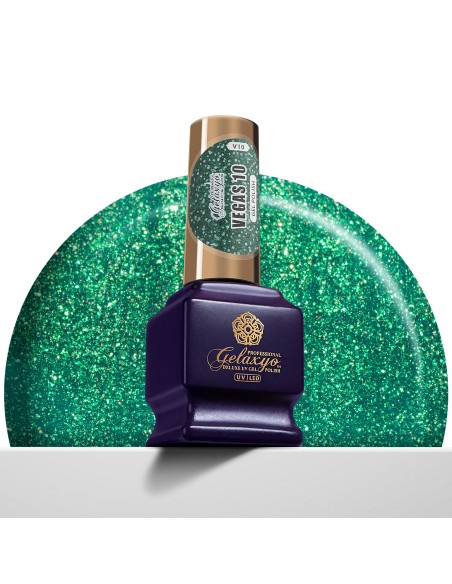 Oja Semipermanenta Gel Polish Verde Gelaxyo Vegas 10 - 7 ml