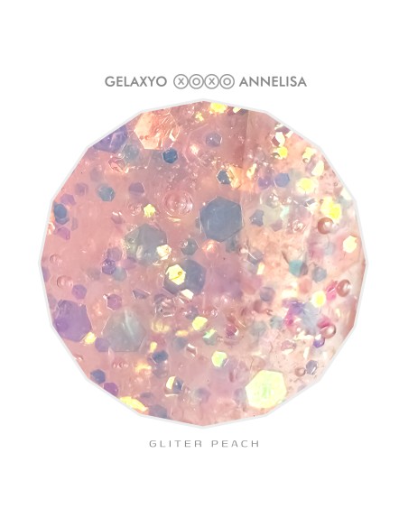 GELAXYO XOXO ANNELISA - POLYACRYL GLITTER PEACH 30ml