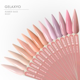 Gelaxyo Rubber Base ROSY 12 - Hema Free 15ml 2