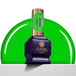 Oja Semipermanenta Gel Polish Verde Gelaxyo Shego 419 - 7 ml