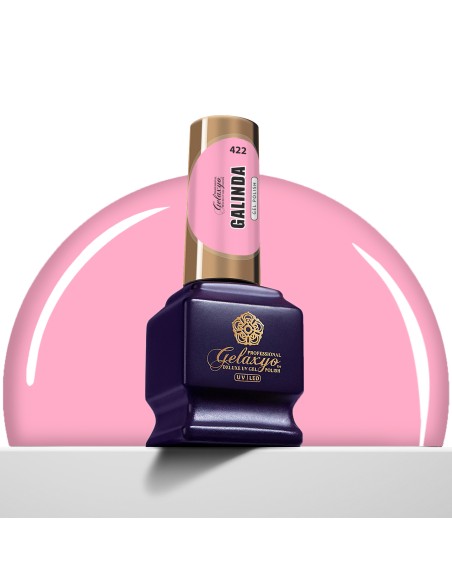 Oja Semipermanenta Gel Polish Roz Gelaxyo Galinda 422 - 7 ml