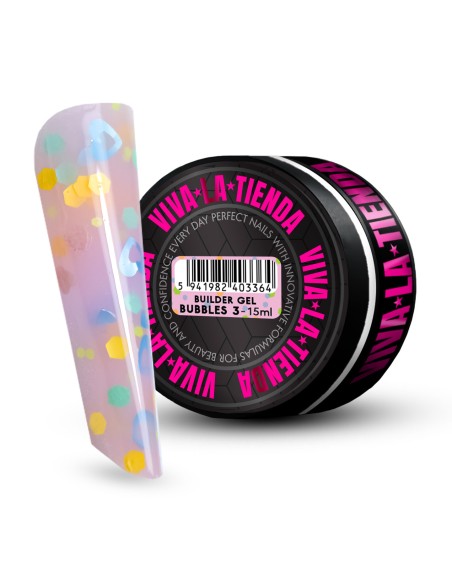 VIVA LA TIENDA BUILDER GEL BUBBLES 03 - PINK - 15ml