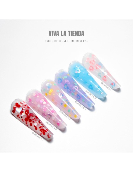 VIVA LA TIENDA BUILDER GEL BUBBLES 01 - CLEAR - 15ml