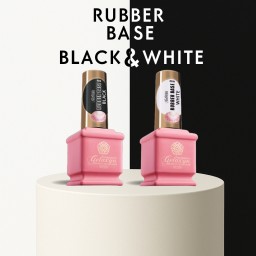 GELAXYO RUBBER BASE BLACK & WHITE Set 2x15ml