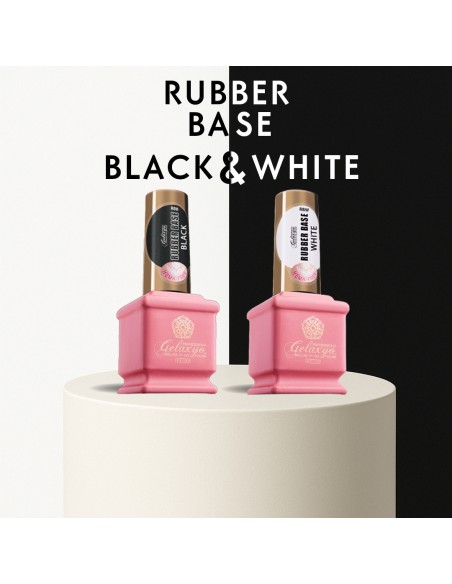 GELAXYO RUBBER BASE BLACK & WHITE Set 2x15ml