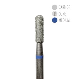 BIT DIAMANTAT - CILINDRU ROTUNJIT ALBASTRU - 2,5x8mm