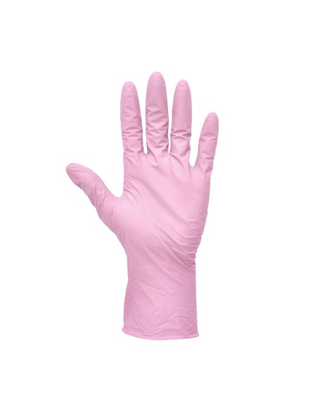 MĂNUŞI DE UNICĂ FOLOSINŢĂ NITRIL ROZ - marimea S 100 buc