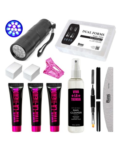 KIT POLYGEL 2 CU TIPSURI REUTILIZABILE