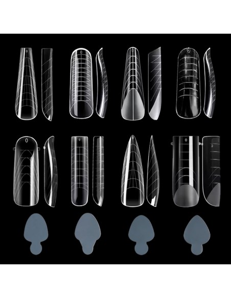 Dual Forms 3, 8 FORME REUTILIZABILE + 4 PADURI DE SILICON, 288 pcs, 12 mărimi