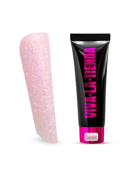 Viva La Tienda Polygelul Sueño 07 - Pink Veil 30ml - by Ioana Săbăreanu