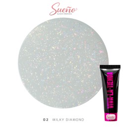 Viva La Tienda Polygelul Sueño 02- Milky Diamond 30ml - by Ioana Săbăreanu