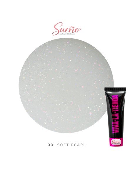Viva La Tienda Polygelul Sueño 03- Soft Pearl 15ml - by Ioana Săbăreanu