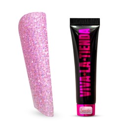 Viva La Tienda Polygelul Sueño 06 - Pink Shimmer 15ml - by Ioana Săbăreanu 2